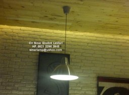 Kap Lampu Gantung Restoran Silver E27